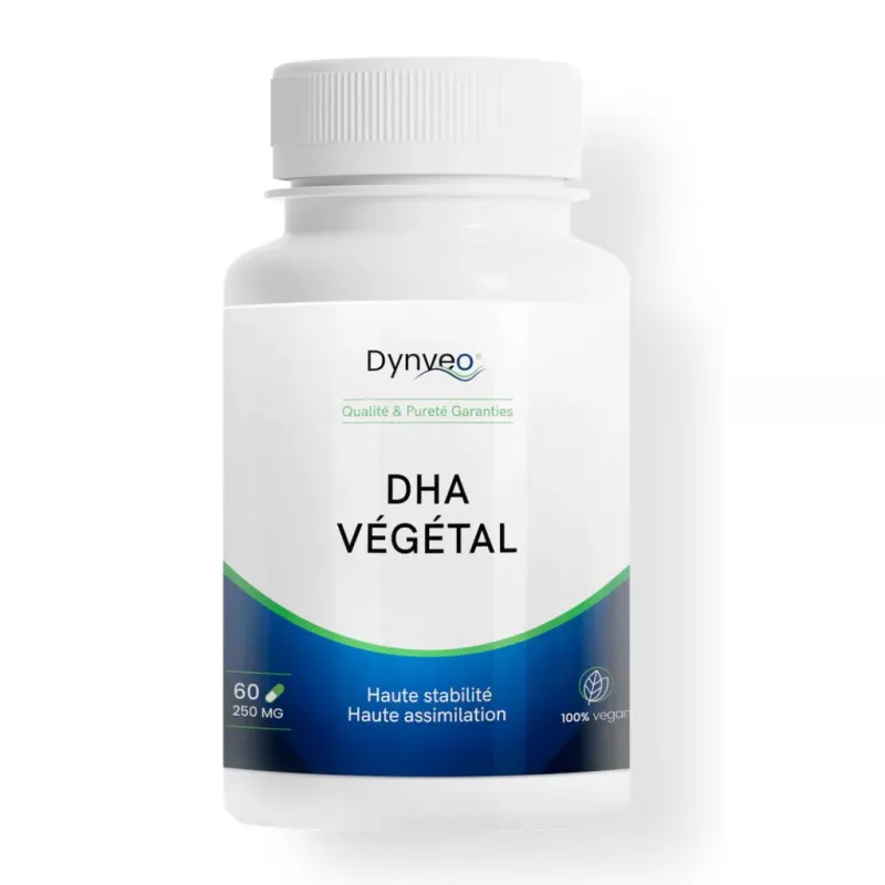 DHA Végétal Dynveo - Fonctions cérébrales et visuelles - 60 gélules