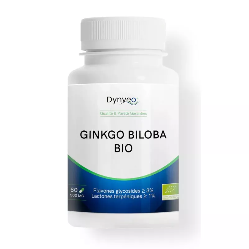 Ginkgo biloba Bio Dynveo - Santé cérébrale & cognitive - 60 gélules