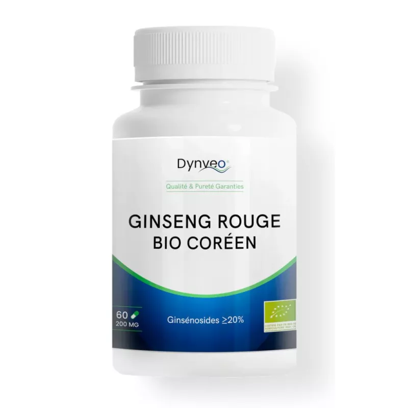 Ginseng rouge Coréen Dynveo - Vitalité & tonus - 60 gélules