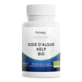 Iode d'algue kelp Bio Dynveo - Équilibre thyroïdien - 180 gélules