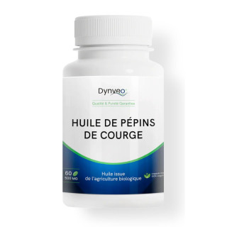 Huile de pépins de courge Dynveo - Confort urinaire et prostatique - 60 capsules