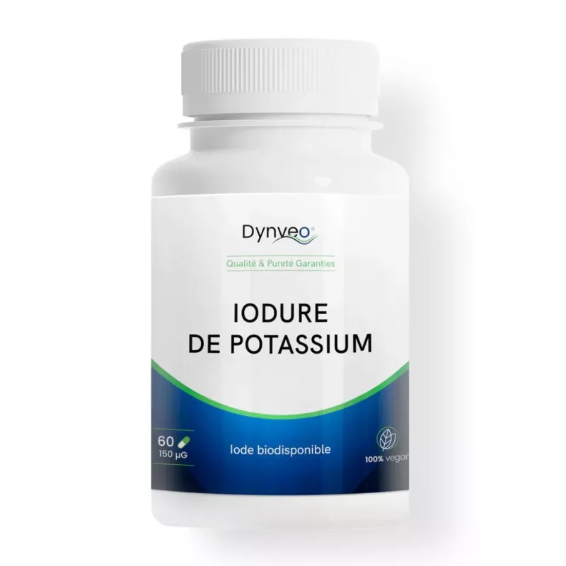 Iodure de potassium Dynveo - Fonctionnement normal de la thyroïde - 60 gélules