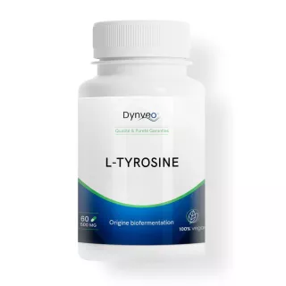 L-Tyrosine 500m Dynveo - Concentration & équilibre nerveux - 60 gélules