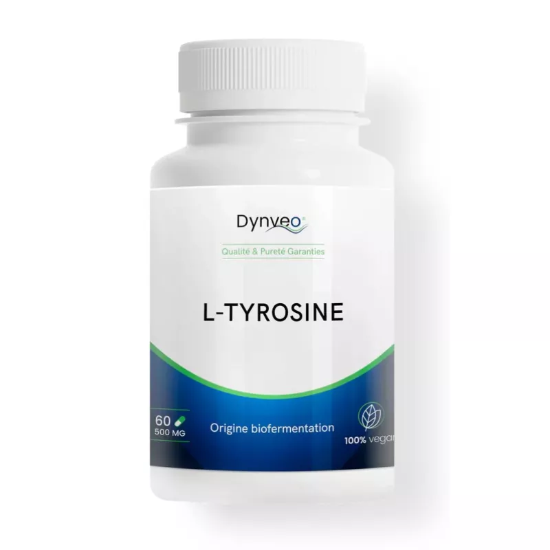 L-Tyrosine 500m Dynveo - Concentration & équilibre nerveux - 60 gélules