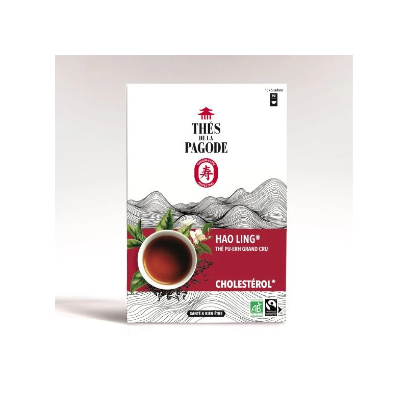 Infusion Hao ling Bio Thés de la Pagode - Cholestérol - 90 sachets