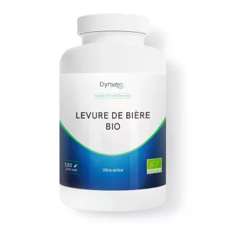 Levure de bière Bio-active Dynveo - Vitalité, beauté peau & cheveux - 120 gélules