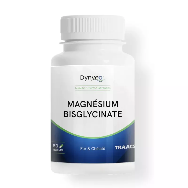 Magnésium bisglycinate chélaté Dynveo - Stress & fatigue - 60 gélules