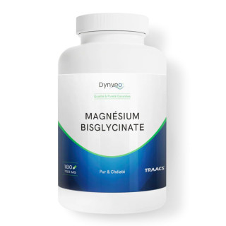 Magnésium bisglycinate chélaté Dynveo - Stress & fatigue - 180 gélules