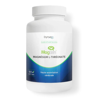 Magnésium L-thréonate Magtein® Dynveo - Fonctions cognitives et nerveuses - 90 gélules