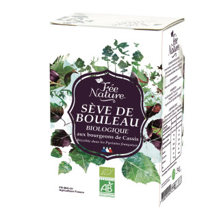 Sève de bouleau aux bourgeons de cassis Bio Fée nature - 3 litres