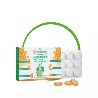 Puressentiel Respiratoire Pastilles 3 Miels aromatiques 24 pastilles