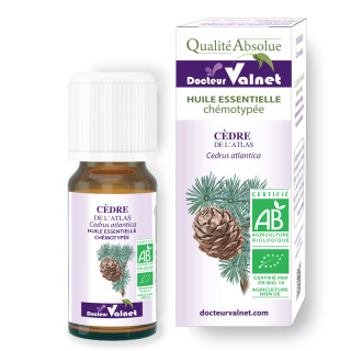 Cèdre de l'Atlas huile essentielle Valnet 10ml