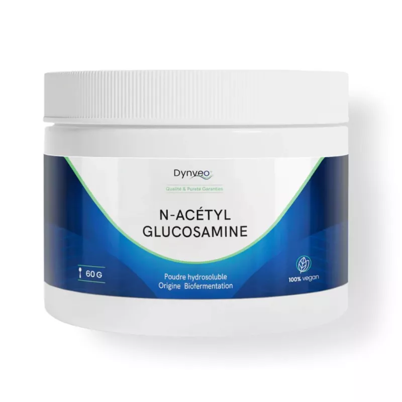 N-Acétylglucosamine pure en poudre Dynveo - Confort articulaire et intestinal - 60g