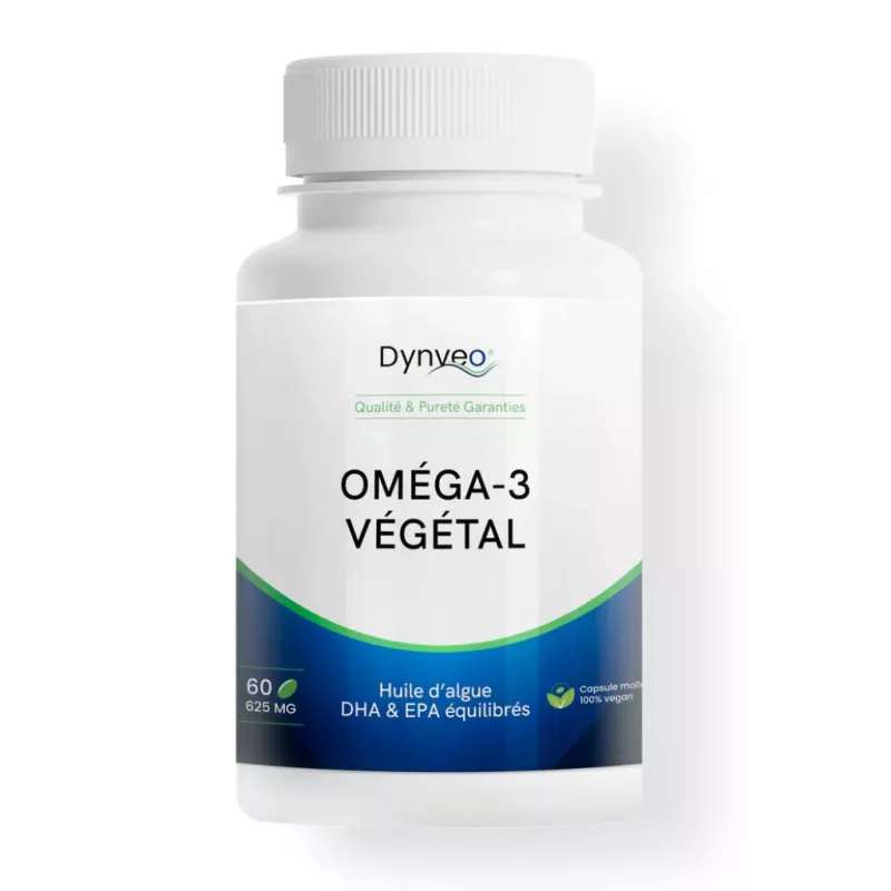 Oméga-3 végétal Dynveo - Équilibre cardiovasculaire - 60 capsules