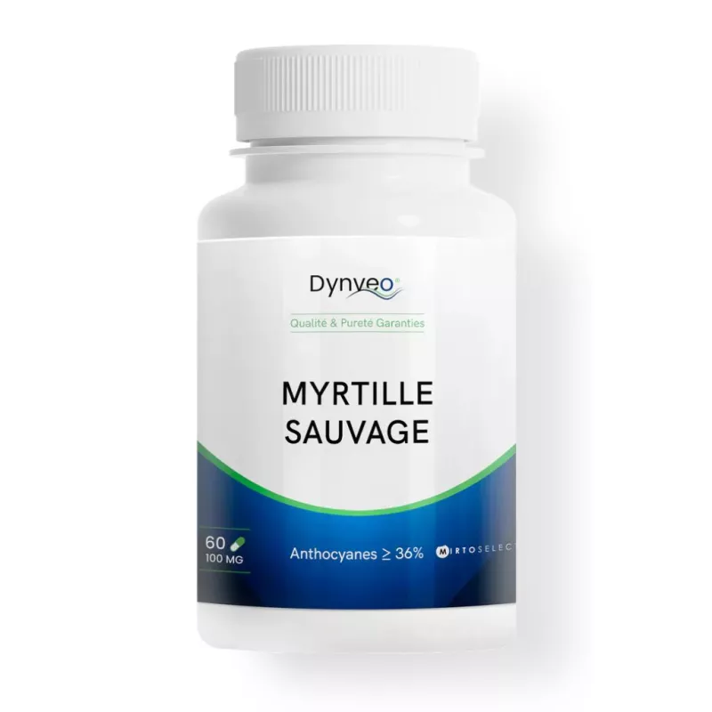 Extrait de myrtille sauvage Dynveo - Confort visuel & circulatoire - 60 gélules