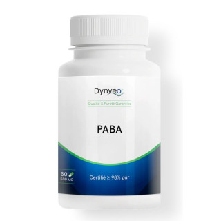 PABA Vitamine B10 Dynveo - Santé de la peau & pigmentation - 60 gélules