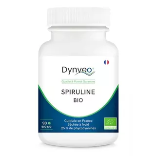 Spiruline Bio Française Dynveo - Vitalité & équilibre nutritionnel - 90 comprimés