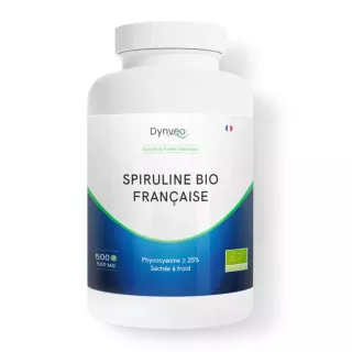 Spiruline Bio Française Dynveo - Vitalité & équilibre nutritionnel - 500 comprimés