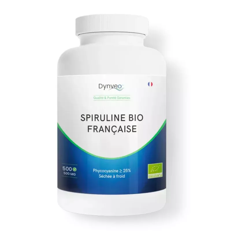Spiruline Bio Française Dynveo - Vitalité & équilibre nutritionnel - 500 comprimés