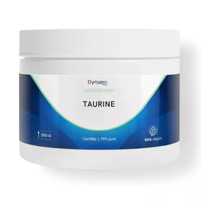 Taurine en poudre Dynveo - Vitalité & équilibre du système nerveux - 250g