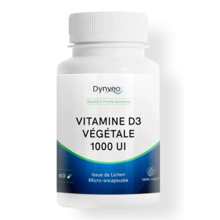 Vitamine D3 végétale 1000 UI Dynveo - Immunité & capital osseux - 60 gélules