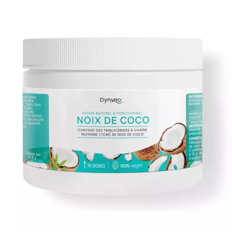 Arôme naturel et fonctionnel Noix de coco Dynveo - Poudre aromatique de Baobab Bio - 15 doses