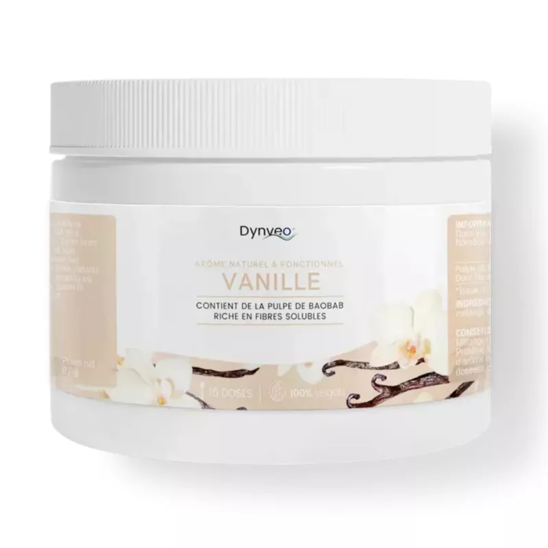 Arôme naturel et fonctionnel Vanille Dynveo - Poudre aromatique de Baobab Bio - 15 doses