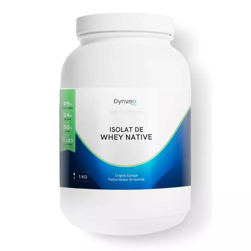Isolate Whey Native Dynveo - Apports en protéines - 1kg