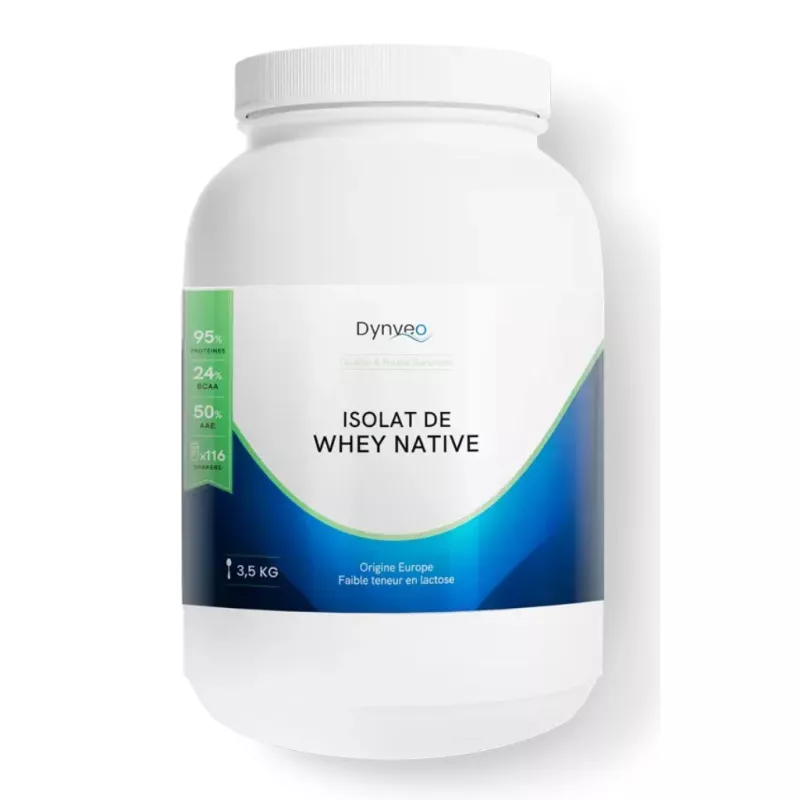Isolate Whey Native Dynveo - Apports en protéines - 3.5kg