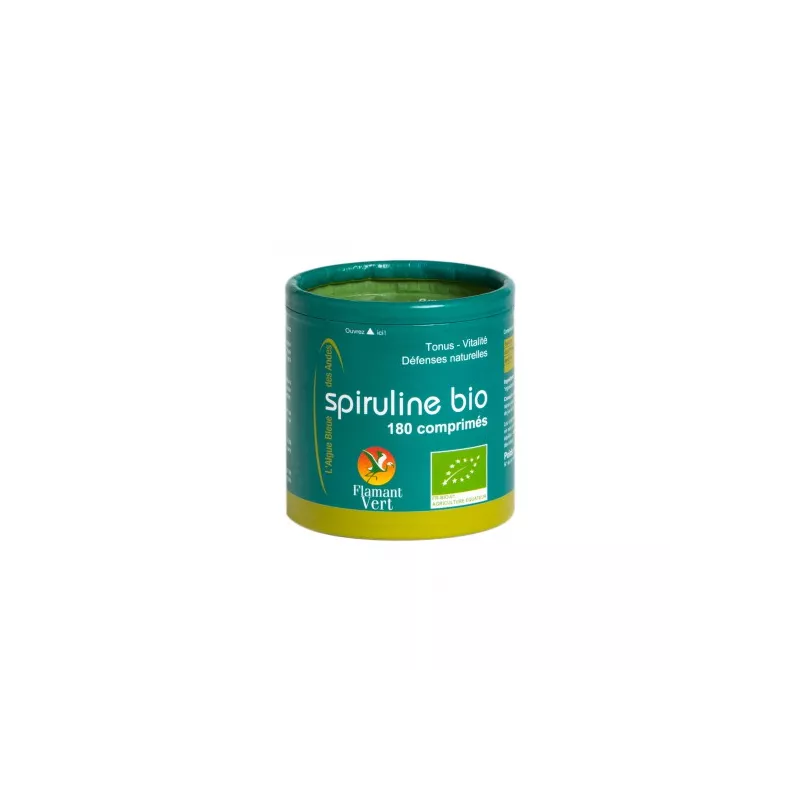 Flamant vert spiruline 180 comprimés