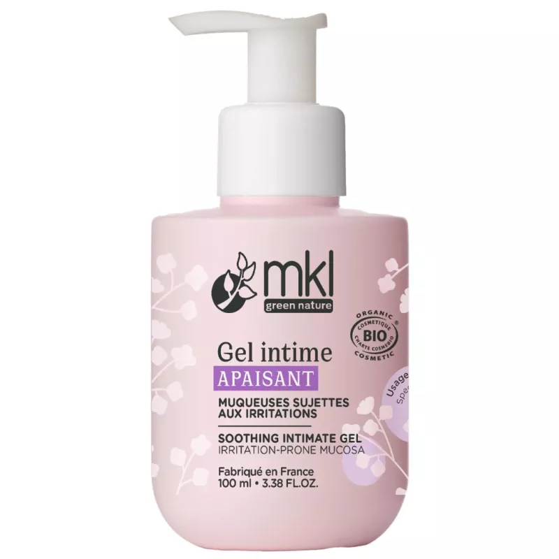 Gel intime apaisant Bio MKL Green Nature - Muqueuses sensibles aux irritations - 100ml