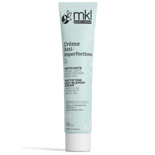 Crème anti-imperfection matifiante Bio MKL Green Nature - Peaux sensibles, mixtes à grasses - 40ml