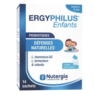 Ergyphilus® Enfants Nutergia - Soutien de la flore infantile - 14 sachets