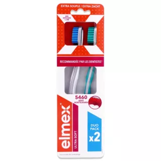 Elmex Brosse à dents ultra soft extra souple x2