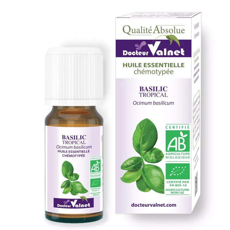 Huile essentielle basilic bio Valnet