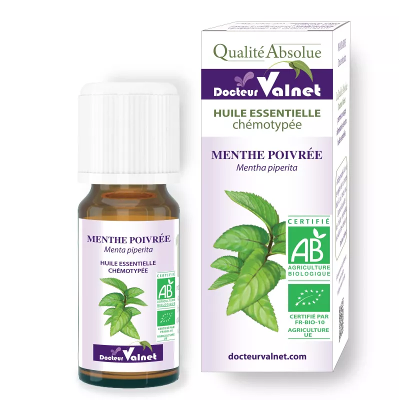 Huile essentielle menthe poivrée bio Valnet