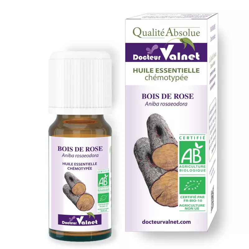Huile essentielle bois de rose bio Valnet