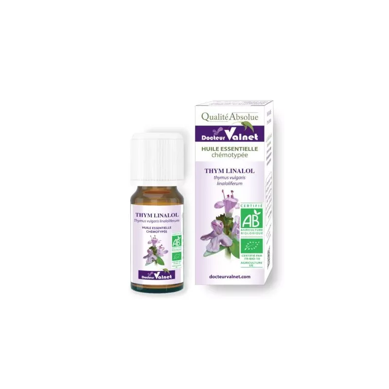 Thym à linalol huile essentielle bio valnet 5 ml