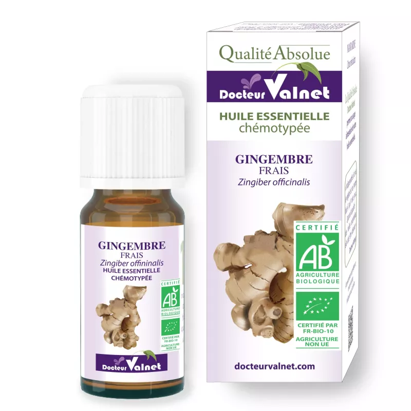 Gingembre huile essentielle Valnet 5ml