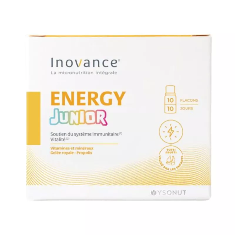 Energy Junior Inovance - Immunité & Vitalité dès 3 ans - 10 flacons de 10ml