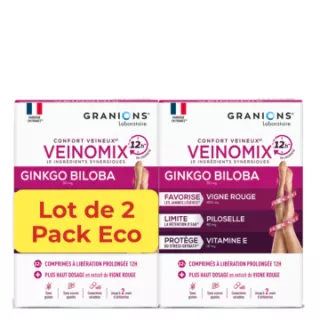 Veinomix Granions - Confort veineux - 2 x 60 comprimés