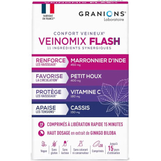 Veinomix Flash 1200mg Granions - Confort veineux - 30 comprimés