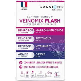 Veinomix Flash 1200mg Granions - Confort veineux - 30 comprimés