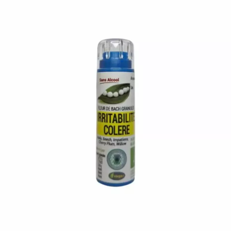 Complexe irritabilité colère Bio Fleurs de Bach Kosmeo - 120 granules
