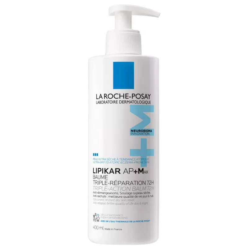 Baume relipidant AP+ Max Lipikar La Roche-Posay - Triple réparation 72H - 400ml