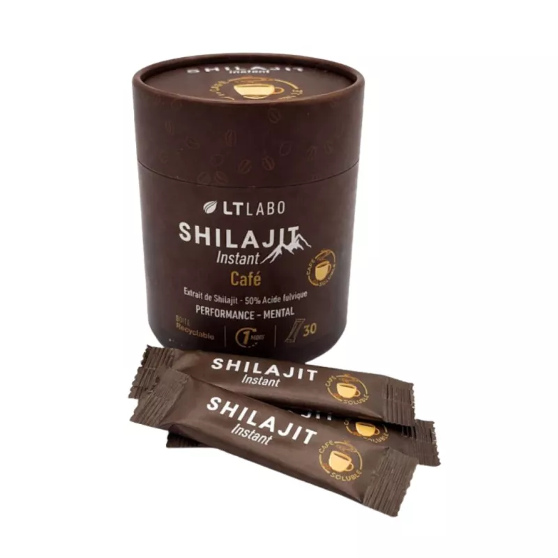 Shilajit Instant Café LT Labo - Boost d’énergie naturel - 30 sticks