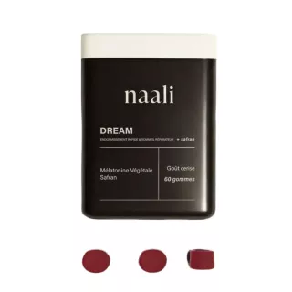 Gummies sommeil Dream Naali - Qualité du sommeil - 60 gommes goût cerise