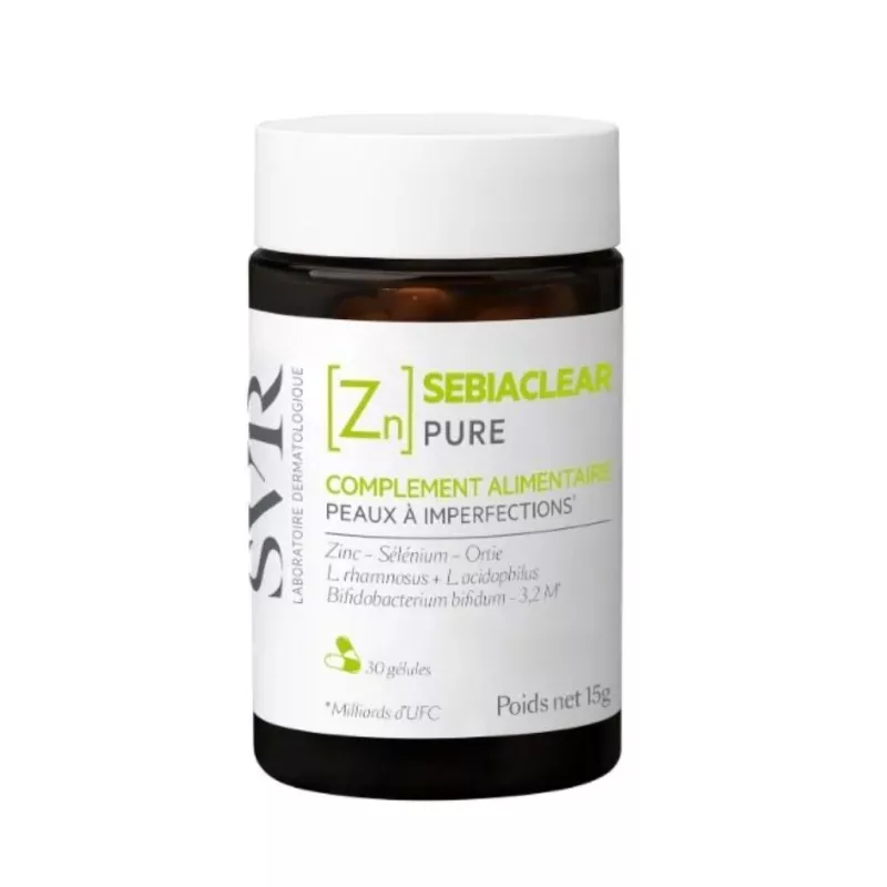 Sebiaclear Pure SVR - Peaux à tendance acnéique - 30 gélules