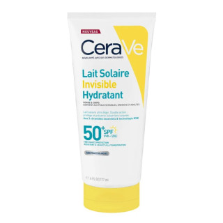 Lait solaire invisible hydratant SPF50+ haute protection - 177ml