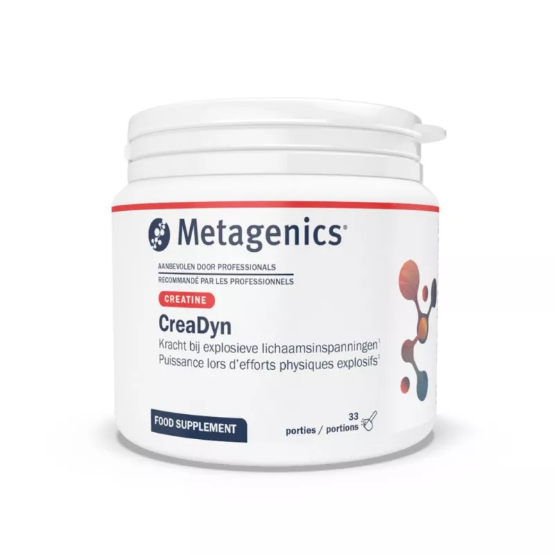 CreaDyn poudre Metagenics - Croissance musculaire - 33 portions goût orange